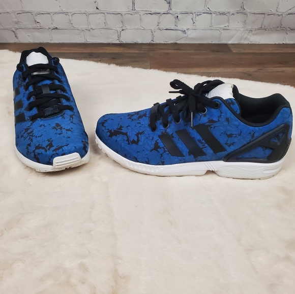 blue floral zx flux